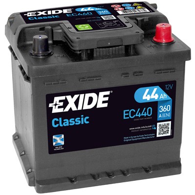 Слика на акумулатор EXIDE CLASSIC * EC440 за Renault Extra Van 1.4  (F40U, F40V) - 75 коњи бензин