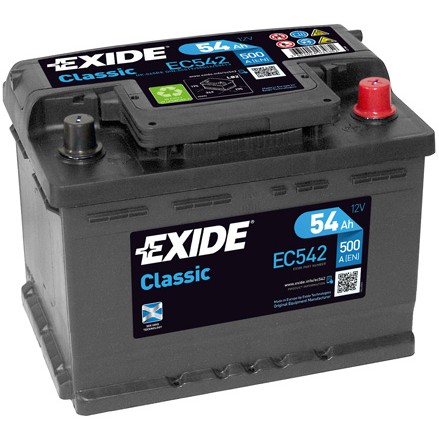 Слика на акумулатор EXIDE CLASSIC * EC542 за MG TF 120 - 120 коњи бензин