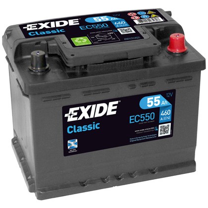 Слика на акумулатор EXIDE CLASSIC * EC550 за Citroen Evasion 22,U6 2.0 - 121 коњи бензин