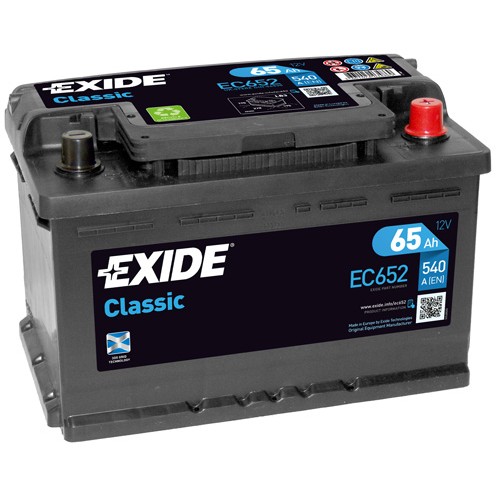 Слика на акумулатор EXIDE CLASSIC * EC652 за BMW 8 Coupe E31 850 Ci - 326 коњи бензин