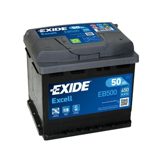 Слика на акумулатор EXIDE EXCELL ** EB500 за Renault Sandero 1.4 - 75 коњи бензин