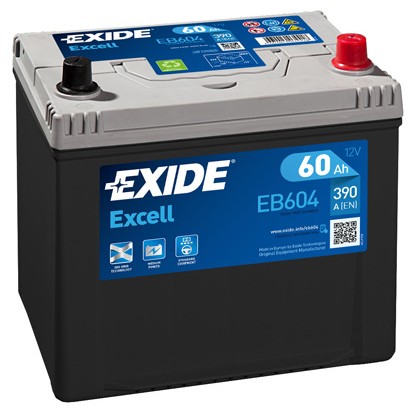 Слика на акумулатор EXIDE EXCELL ** EB604 за Nissan 100NX (B13) 1.6 SR - 102 коњи бензин