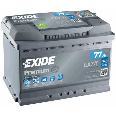 Слика на акумулатор EXIDE PREMIUM EA770 за Skoda Yeti (5L) 2.0 TDI 4x4 - 110 коњи дизел