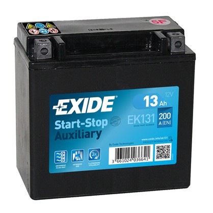 Слика на акумулатор EXIDE Start-Stop Auxiliary EK131 за BMW 5 GT F07 535 d xDrive - 313 коњи дизел