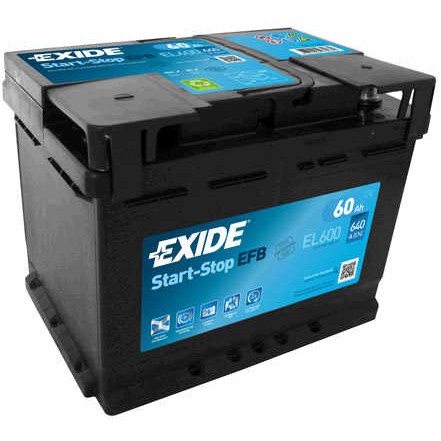 Слика на акумулатор EXIDE Start-Stop EFB EL600 за Skoda Karoq (NU7) 2.0 TDi 4x4 - 150 коњи дизел