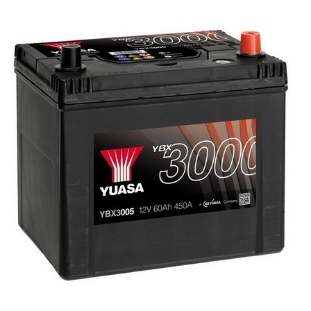 Слика на акумулатор YUASA YBX3000 SMF Batteries YBX3005 за Nissan NX/NXR (B13) 1.6 SR - 102 коњи бензин
