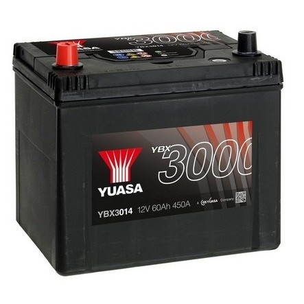 Слика на акумулатор YUASA YBX3000 SMF Batteries YBX3014 за Dodge Caliber 2.4 AWD - 170 коњи бензин