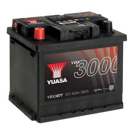 Слика на акумулатор YUASA YBX3000 SMF Batteries YBX3077 за Alfa Romeo Arna (920) 1.2 (920.AB, 920.AC) - 68 коњи бензин