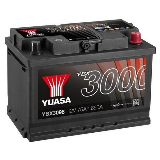 Слика на акумулатор YUASA YBX3000 SMF Batteries YBX3096 за Fiat Sedici 1.9 D Multijet - 120 коњи дизел