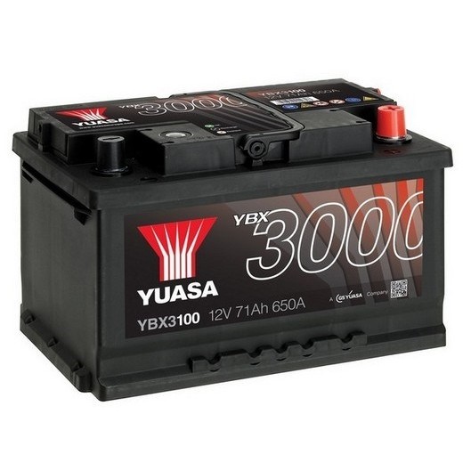 Слика на акумулатор YUASA YBX3000 SMF Batteries YBX3100 за BMW 6 Coupe (E24) 630 CS - 185 коњи бензин
