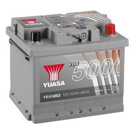 Слика на акумулатор YUASA YBX5000 Silver High Performance SMF Batteries YBX5063 за MG Express 160 - 160 коњи бензин