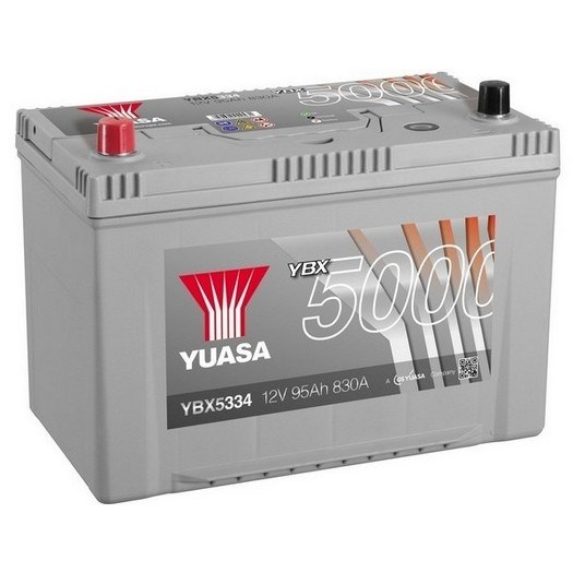 Слика на акумулатор YUASA YBX5000 Silver High Performance SMF Batteries YBX5334 за Mitsubishi Space Gear (PA,B,D V-W) 2.5 TD 4WD (PD5V/W) - 99 коњи дизел