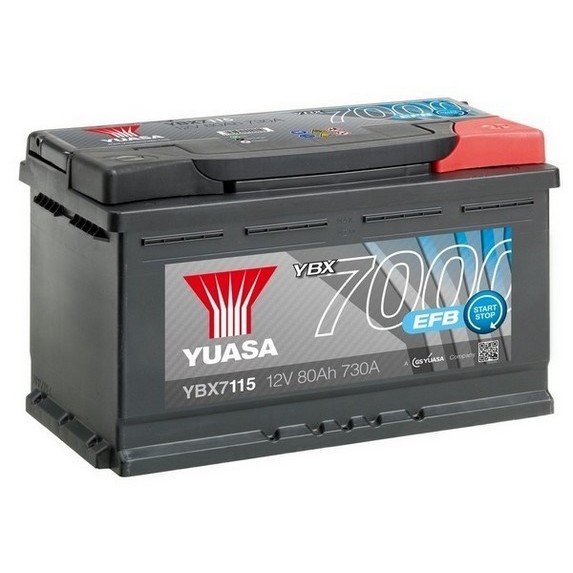 Слика на акумулатор YUASA YBX7000 EFB Start Stop Plus Batteries YBX7115 за Alfa Romeo STELVIO (949) 2.2 JTDM Q4 (949.AXE2A) - 190 коњи дизел