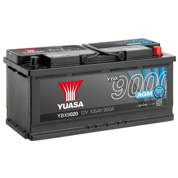 Слика на акумулатор YUASA YBX9000 AGM Start Stop Plus Batteries YBX9020 за BMW 5 GT F07 520 d - 184 коњи дизел