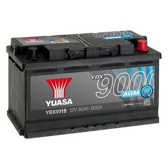Слика на акумулатор YUASA YBX9000 AGM Start Stop Plus Batteries YBX9115 за Jaguar F-Pace (X761) 2.0 AWD - 300 коњи бензин