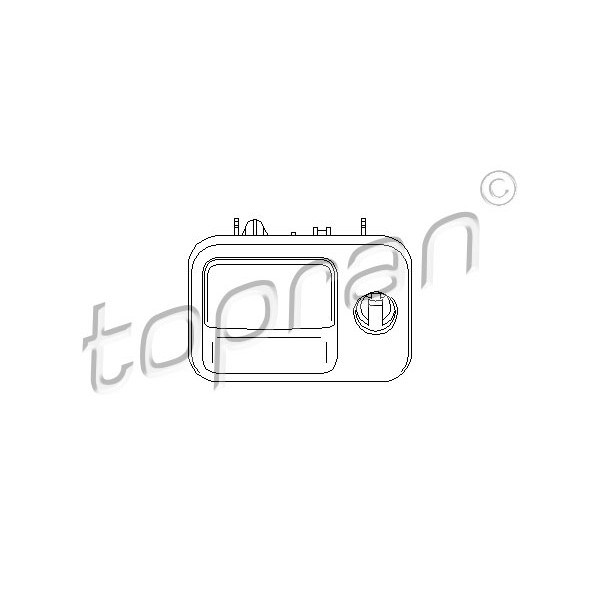 Слика на брава на жабката TOPRAN 109 077 за VW Vento Sedan (1H2) 1.6 - 75 коњи бензин