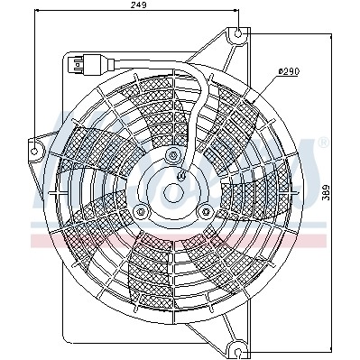 Слика на вентилатор, клима уред NISSENS 85372 за Hyundai Matrix (FC) 1.5 CRDi - 102 коњи дизел
