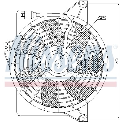 Слика на Вентилатор за радиатор NISSENS 85371 за Hyundai Matrix (FC) 1.6 - 103 коњи бензин