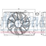 Слика 1 на Вентилатор за радиатор NISSENS 85892