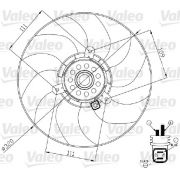 Слика 1 на Вентилатор за радиатор VALEO 696188