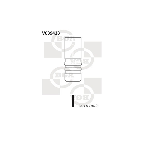 Слика на вентил всисен BGA V039423 за VW Crafter 30-50 Platform (2F) 2.5 TDI - 109 коњи дизел