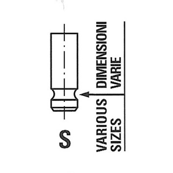 Слика на вентил всисен FRECCIA R4816/SNT за MG MGF (RD) 1.8 i VVC - 146 коњи бензин