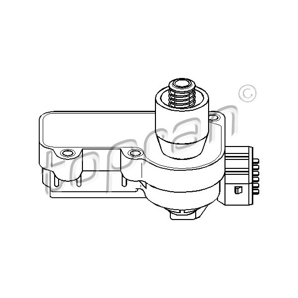 Слика на вентил за регулирање на внос во турбината; вентил , систем за секундарен воздух; AGR-управување на издувните гасови; приклучувачки вентил. TOPRAN 111 174 за VW Vento Sedan (1H2) 1.8 - 90 коњи бензин