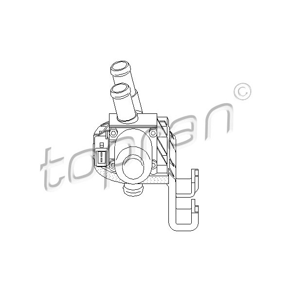 Слика на вентил за регулирање на разладна течност TOPRAN 302 792 за Ford Puma (EC) 1.4 16V - 90 коњи бензин