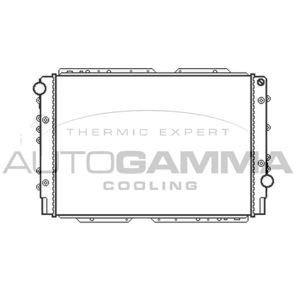 Слика на Воден радиатор (ладник) AUTOGAMMA 103437 за Lancia Thesis (841AX) 2.4 (841AXB1B00) - 170 коњи бензин
