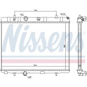 Слика 1 на Воден радиатор (ладник) NISSENS 636007
