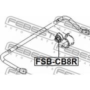 Слика 2 на гумичка за баланштангла FEBEST FSB-CB8R