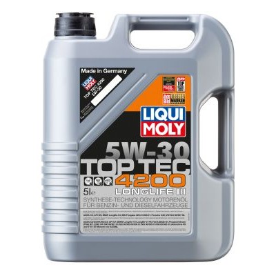 Слика на Двигателно масло; двигателно масло LIQUI MOLY Top Tec 4200 5W-30 8973 за BMW 5 GT F07 535 i xDrive - 306 коњи бензин