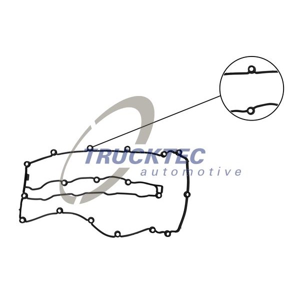 Слика на дихтунг, капак на цилиндарска глава TRUCKTEC AUTOMOTIVE 02.10.146 за Mercedes GLK-class (x204) 200 CDI (204.901) - 136 коњи дизел