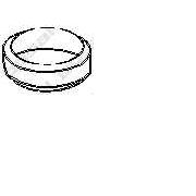 Слика 1 на запечатувачки прстен, издувна цевка BOSAL 256-558