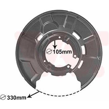 Слика на заштитна пластика, сопирачки дискови VAN WEZEL 0627374 за BMW 3 Touring F31 316 i - 136 коњи бензин