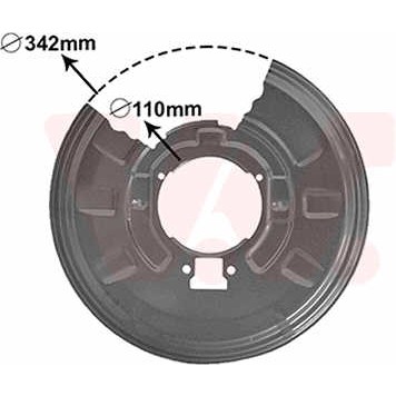 Слика на заштитна пластика, сопирачки дискови VAN WEZEL 0649374 за BMW 3 Sedan E46 330 d - 184 коњи дизел