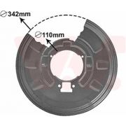 Слика 1 на заштитна пластика, сопирачки дискови VAN WEZEL 0649374