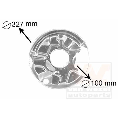 Слика на заштитна пластика, сопирачки дискови VAN WEZEL 3024374 за Mercedes 190 (w201) Turbo-D 2.5 (201.128) - 122 коњи дизел