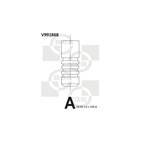 Слика на издувен вентил BGA V991868 за Renault Modus 1.5 dCi (FP0G, JP0G) - 68 коњи дизел
