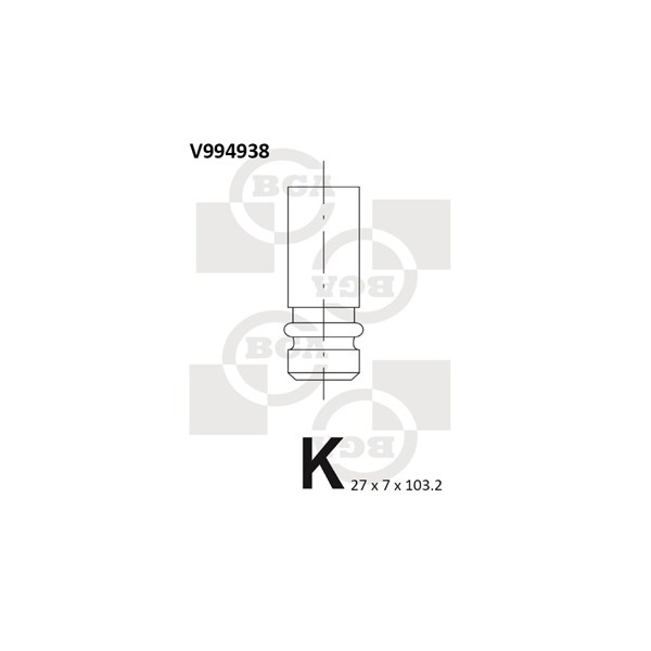 Слика на издувен вентил BGA V994938 за Volvo S70 Saloon (P80) 2.3 T-5 - 239 коњи бензин