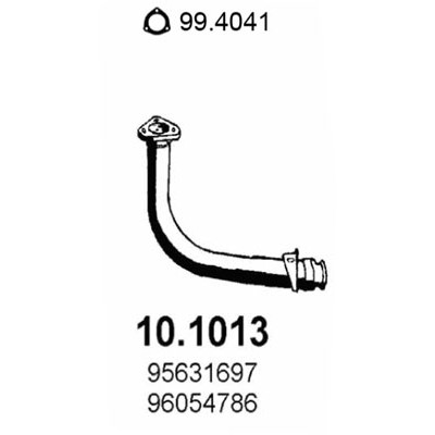 Слика на издувна цевка ASSO 10.1013 за Citroen AX Hatchback ZA 14 - 67 коњи бензин