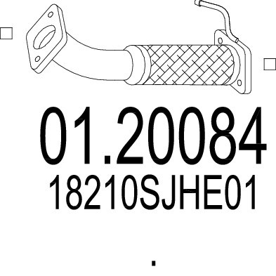 Слика на издувна цевка MTS 01.20084 за Honda FR-V (BE) 2.2 i CTDi - 140 коњи дизел