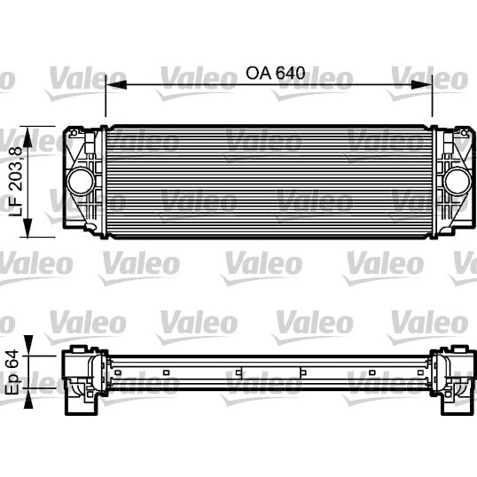 Слика на интеркулер VALEO 818732 за Mercedes C-class Saloon (w202) C 230 (202.023) - 150 коњи бензин
