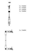 Слика 1 на кабли за свеќици - комплет сет кабли BREMI 481