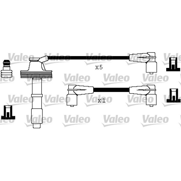 Слика на кабли за свеќици - комплет сет кабли VALEO 346327 за Volvo S70 Saloon (P80) 2.0 Turbo - 210 коњи бензин