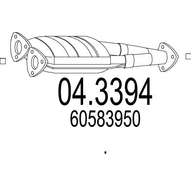 Слика на катализатор MTS 04.3394 за Alfa Romeo GTV (916C) 3.0 V6 24V (916.C1) - 220 коњи бензин