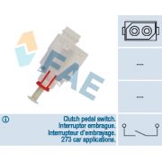 Слика 1 на ключ, задействане на съединителя (Geschwindigkeitsregelanlag; ключ, задействане на съединителя; ключ, задействане на съединителя (газоразпределение) FAE 24465
