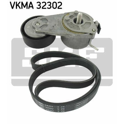 Слика на Комплет линиски ремен и затегачи SKF VKMA 32302 за Alfa Romeo MITO (955) 1.4 TB - 170 коњи бензин