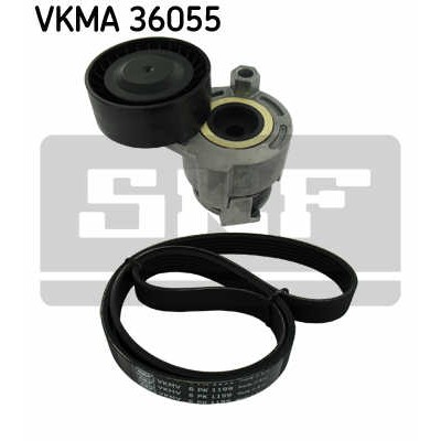 Слика на Комплет линиски ремен и затегачи SKF VKMA 36055 за Dacia Dokker 1.5 dCi - 75 коњи дизел