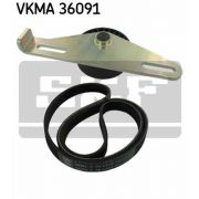Слика 1 на Комплет линиски ремен и затегачи SKF VKMA 36091